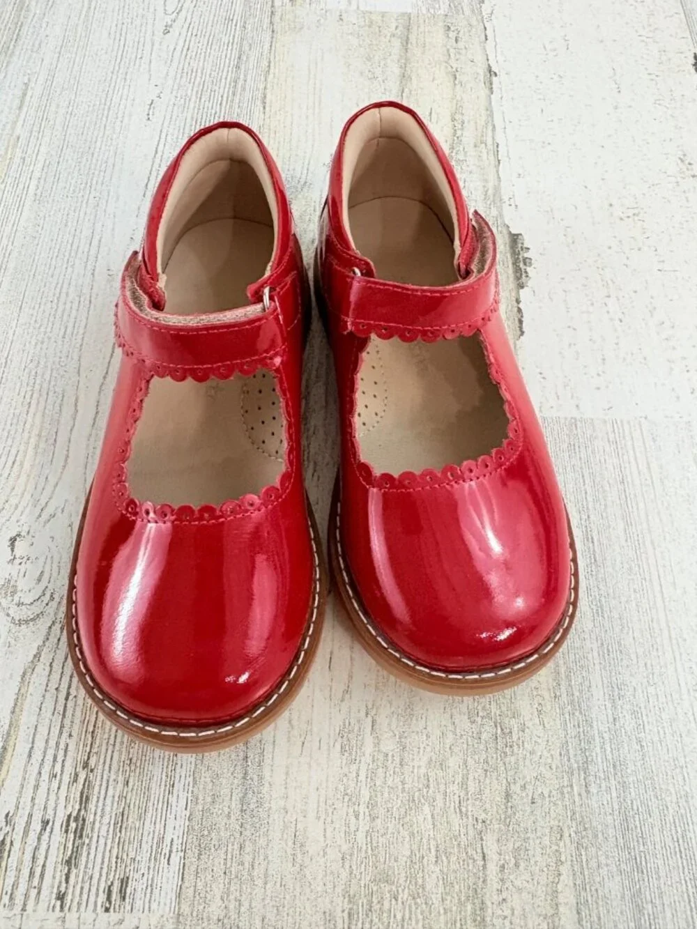 Elephantito Red Patent Mary Jane Shoes Girls Sz 26 10 NEW